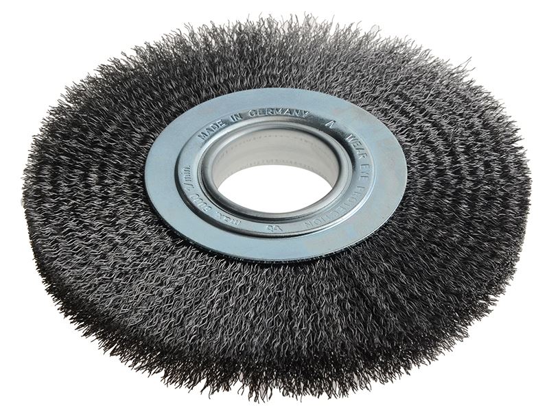 Lessmann 365.172 Wheel Brush D200mm x W24-27 x 50 Bore Set 3 Steel Wire 0.35