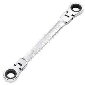 Draper 14X15 FLX RATCHET RING SPANNER 27747 27747 HI-TORQÂ® Metric Flexible Head Double Ring Ratchet Spanner
