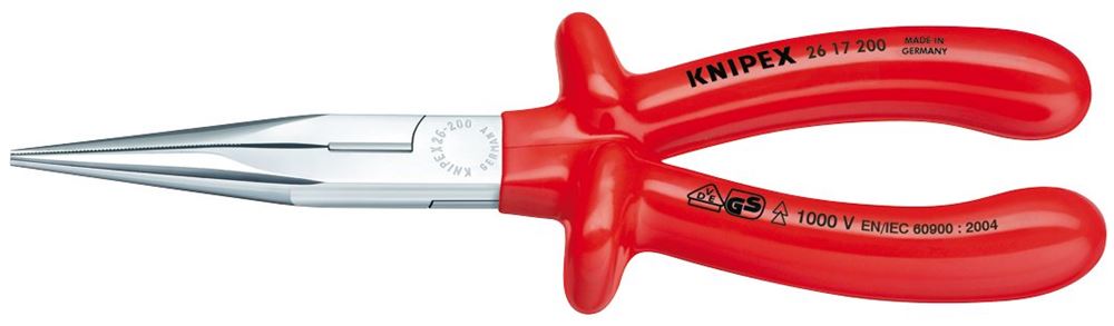 Draper SNIPE NOSE S-TYPE 1000V 200MM 21454 Fully Insulated â‚¬ËœSâ‚¬â„¢ Range Long Nose Pliers