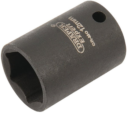 Draper 12MM IMPACT SOCKET 1/4DR 05022 1/4" Sq. Dr. Draper Expert HI-TORQÂ® Metric Impact Sockets