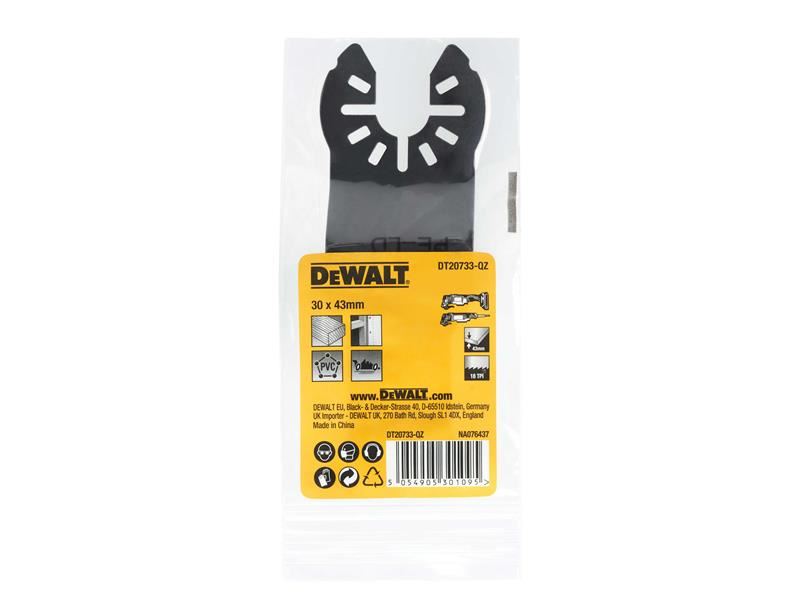 DeWalt DT20733 Fastcut Wood Multi-tool Blade 30 x 43mm