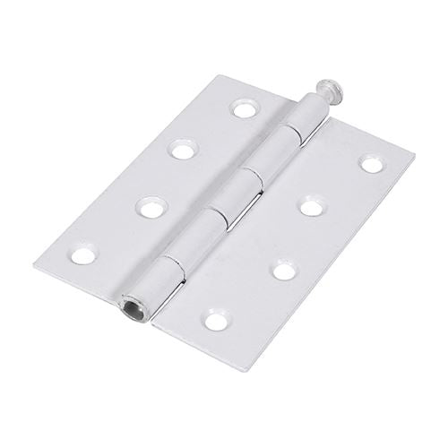 TIMCO Butt Hinge Loose Pin White 100 x 71 White Pack 2