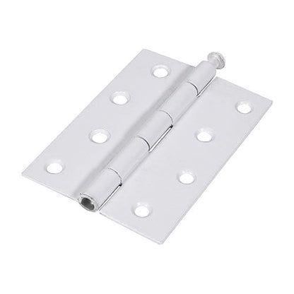 TIMCO Butt Hinge Loose Pin White 100 x 71 White Pack 2