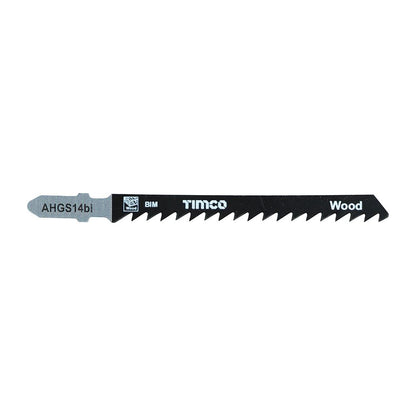TIMCO Bi-Metal Jigsaw Blade for Wood T144DF Pack 5