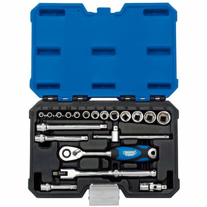 Draper 1/4 SQ.DR 20PC SOCKET SET 16442 1/4 Sq. Dr. Metric Socket Set (20 Piece)