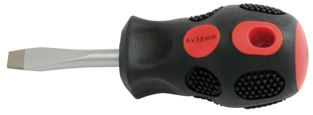 DRAPER 40012 - 6mm x 38mm Plain Slot Flared Tip Screwdriver (Sold Loose)