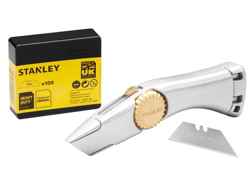 Stanley Titan Heavy Duty Retractable Trimming Knife With 100 Blades