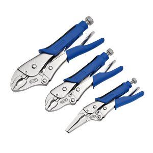 Draper SELF GRIP PLIER SET 3PC 88293 Self Grip Pliers Set with Soft Grip Handles (3 Piece)