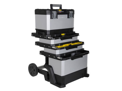 Stanley FatMax Rolling Tool Box Workshop Metal Plastic Storage Case 1-95-622