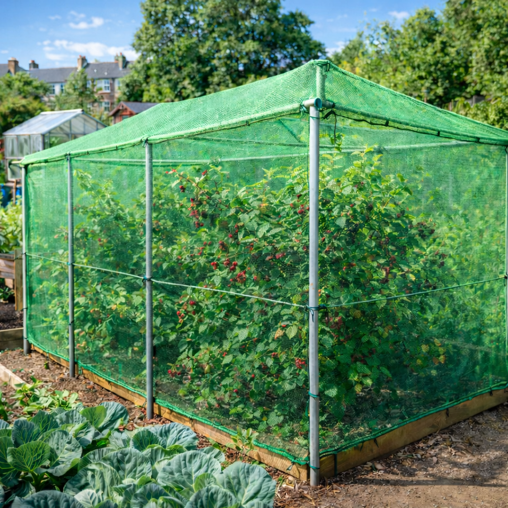 Yuzet Debris Netting & Scaffold Sheeting – Strong Garden Screen, Windbreak, and Allotment Protection