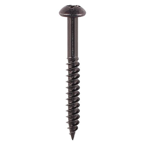 TIMCO Blackjax Screw PZ2 RND Black 8 x 1 1/2 Black Pack 200