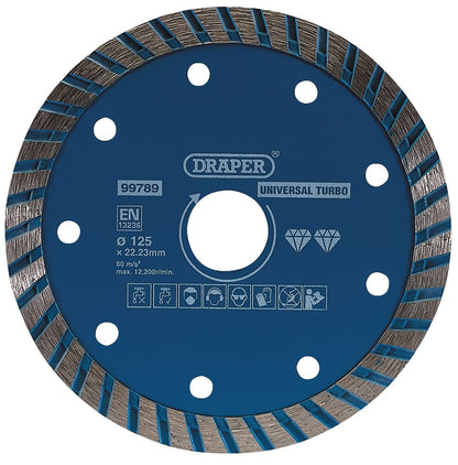 DRAPER 99789 - Turbo Diamond Blade, 125mm