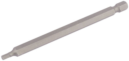 Draper 100MM 3.0MM HEX S/D.BIT 64372 1/4" hex. Hexagonal E Shank Insert Bits
