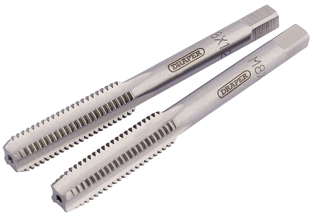 Draper M8X1.25 TAPER & PLUG TAP SET 83800 Taper and Plug Hand Taps