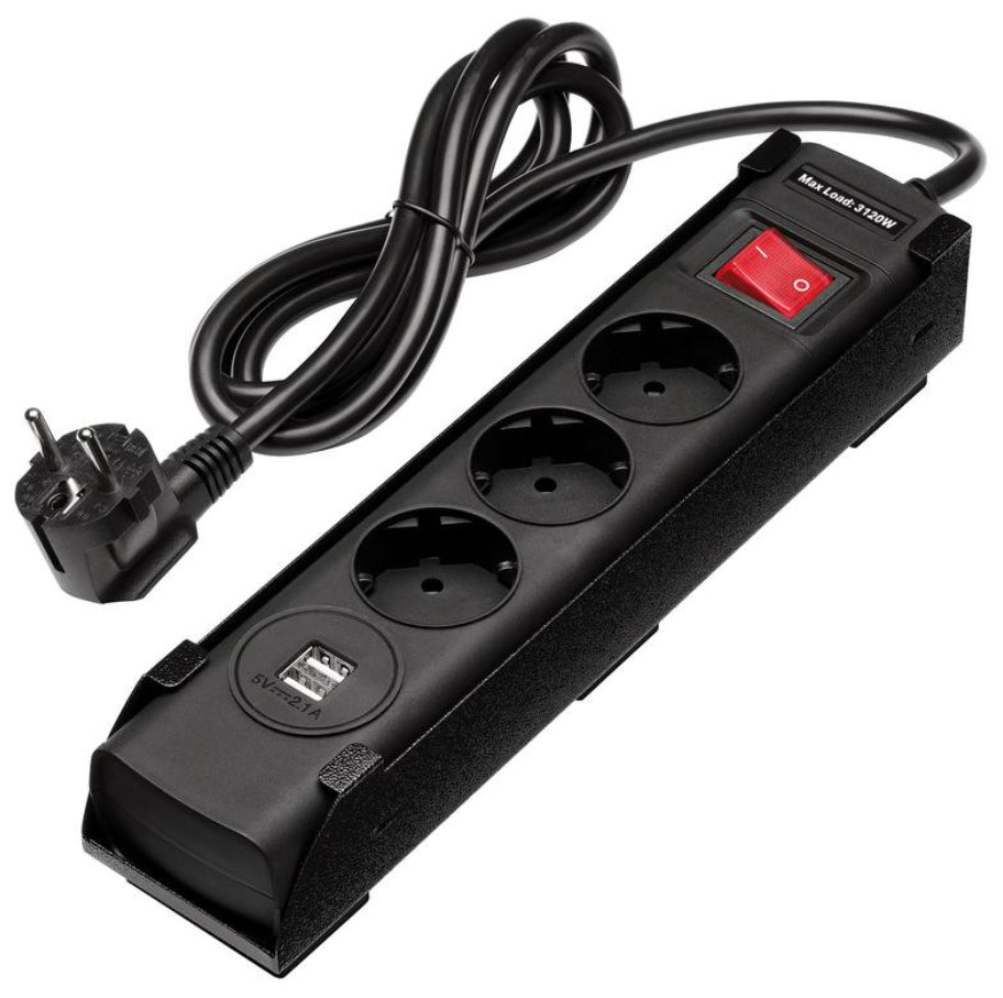 BUNKER  EU Power Strip with Magnetic Holder