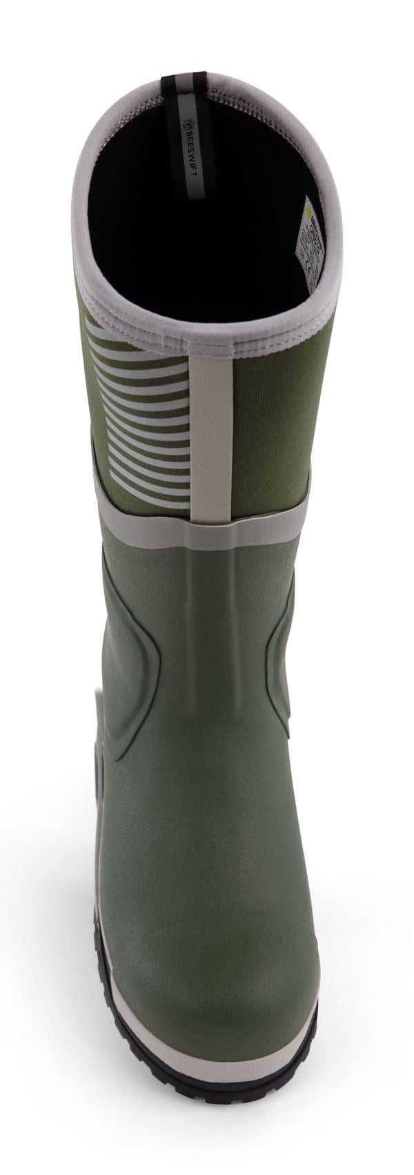 Beeswift Neo Force CF501 Neoprene Safety Wellington Boots | Black/Orange or Green/Silver, Waterproof S5S Composite Toe, Size Options