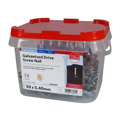 TIMCO Drive Screw - Galvanised 50 x 5.40 Pack 2.5