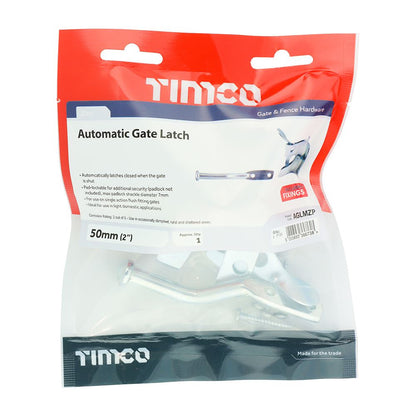 TIMCO Automatic Gate Latch Zinc 2" Pack 1