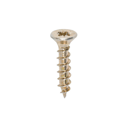 TIMCO Solo Woodscrew PZ1 CSK ZYP 3.0 x 15 Gold Pack 200