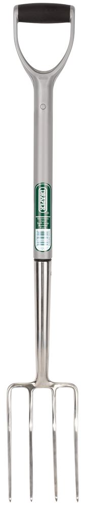 Draper STAINLESS STEEL BORDER FORK 83757 Stainless Steel Soft Grip Border Fork