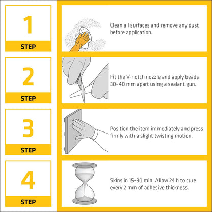 Sika Stixall Ultra White Hybrid Adhesive & Sealant – Waterproof, Flexible, Mould & Weather Resistant for Bathrooms & Kitchens