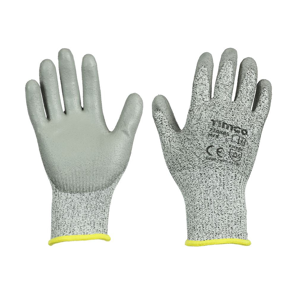 TIMCO High Cut C Glove PU HPPE Fibre Medium Pack 1