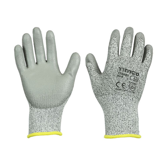 TIMCO High Cut C Glove PU HPPE Fibre Medium Pack 1
