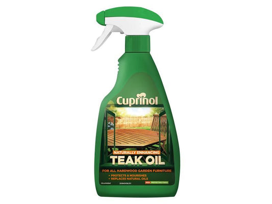 Cuprinol 5212378 Naturally Enhancing Teak Oil Clear Spray 500ml