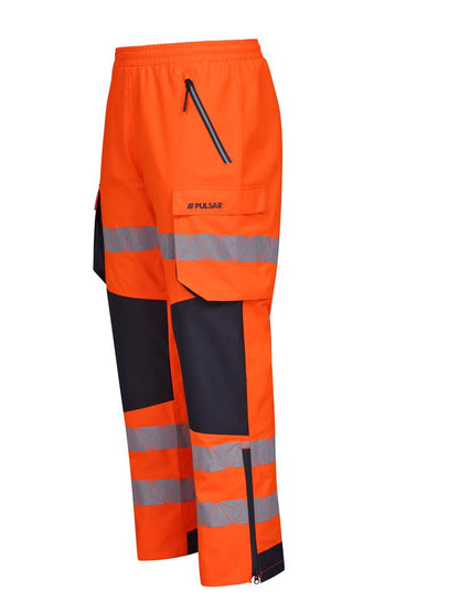 Pulsar RCT803 Hi Vis Orange Waterproof Overtrousers RIS-3279-TOM Rail Workwear EN ISO 20471