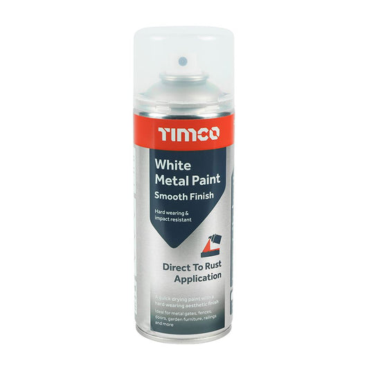 TIMCO White Metal Paint Smooth nan 380ml Pack 1.0