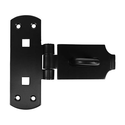 TIMCO Heavy Vertical Hasp-Staple BLK 6" Black Pack 1