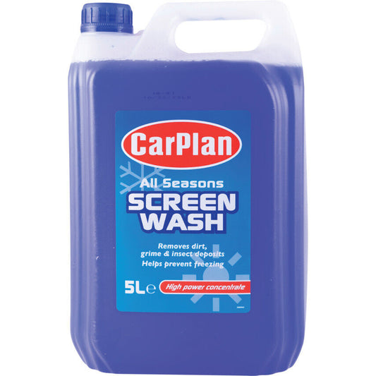 CarPlan All Seasons Winter Concentrated Screen Wash Windscreen 5 Litre