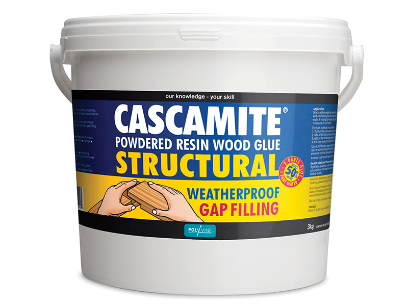 Polyvine ACM3000 Cascamite One Shot Structural Wood Adhesive Tub 3kg