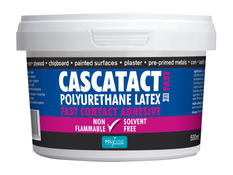 Polyvine ACA500 Cascatact SF Fast Contact Adhesive 500ML