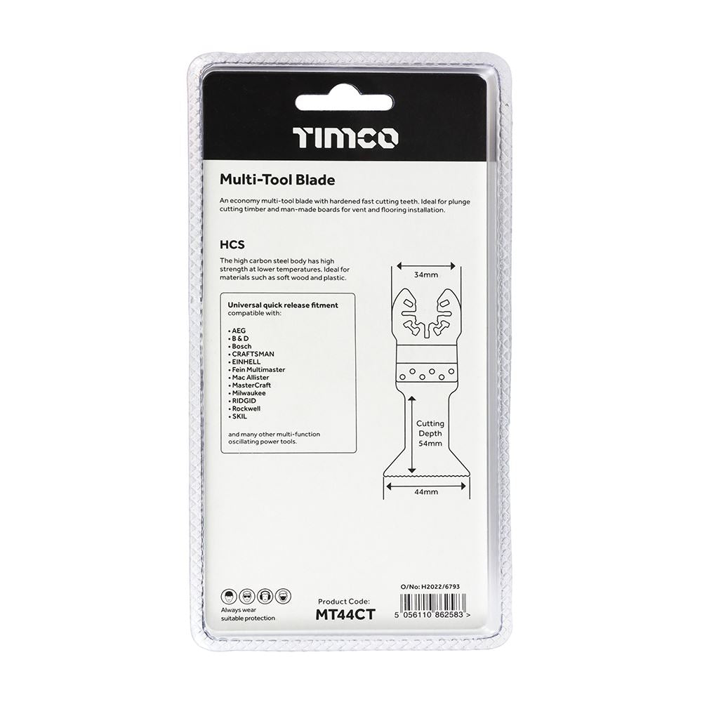 TIMCO MTool Blade Straight Coarse 44mm Pack 1