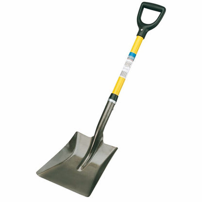 Draper SHOVEL SQ.MOUTH F/G HANDLE 57567 Square Mouth Builders Shovel with Fibreglass Shaft