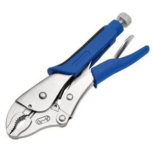 Draper 220MM CURVED JAW S/GRIP PLIERS 89124 89124 Soft Grip Curved Jaw Self Grip Pliers, 230mm