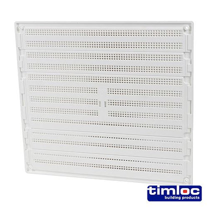 TIMCO Hit and Miss Grille Vent White 242 x 242 White Pack 1