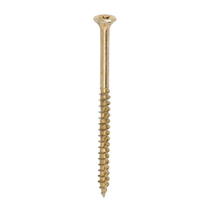 TIMCO Velocity Screw PZ2 CSK ZYP 5.0 x 80 Gold Pack 200