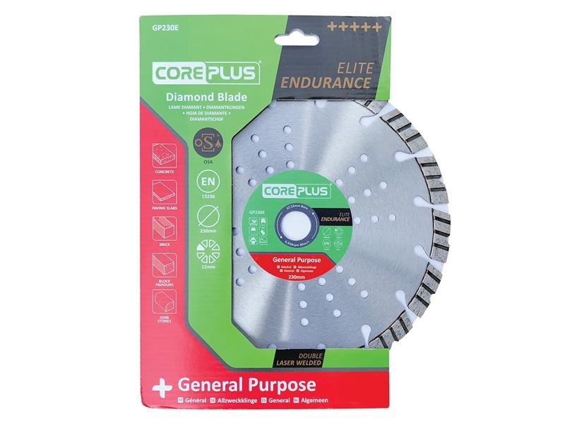 CorePlus CORDBGP230E GP230E Elite General-Purpose Diamond Blade 230mm