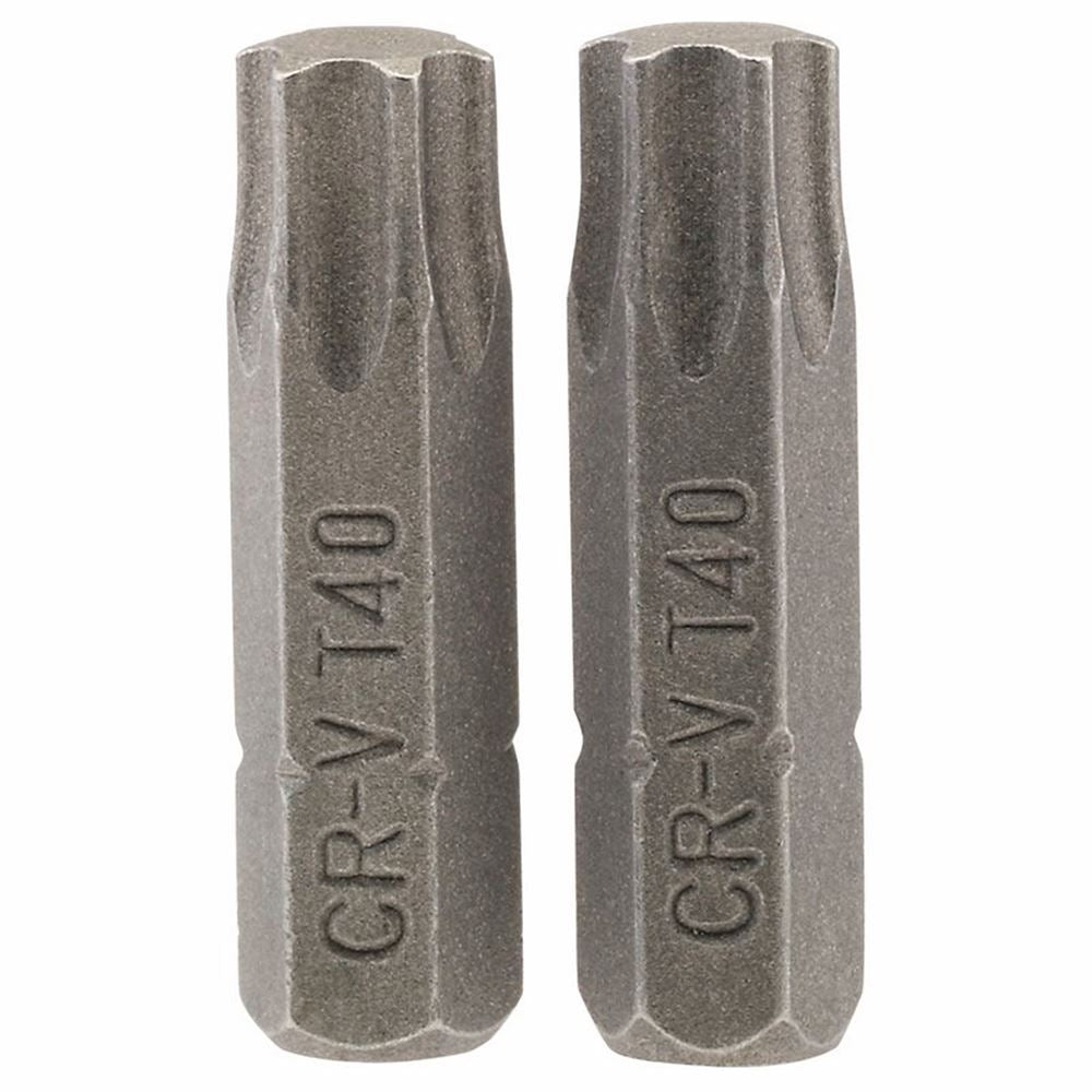 Draper 2PC 25MM T40 S/D BIT 66437 1/4" hex. Draper TX-STARÂ® E Shank Insert Bits