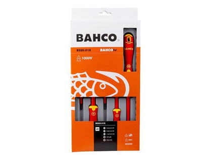 Bahco B220.015 BAHCOFIT Insulated Screwdriver Set, 5 Piece