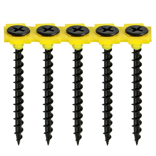 TIMCO Collated Drywall Coarse Black 3.5 x 55 Black Pack 1000