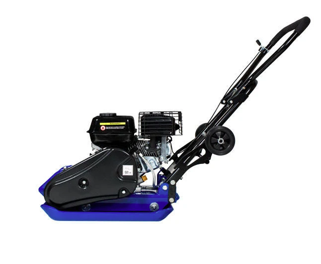 Hyundai HYCP9070 196cc Petrol Plate Compactor / Wacker Plate 81.5kg with Wheel Kit, Paving Pad & 300 mm Compaction Depth
