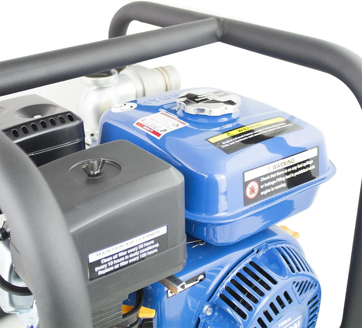 Hyundai HY50 Petrol Water Pump 163cc 2in 50mm Clean Water 466L/min 32m Head 5.5hp Professional Transfer Pump Drainage Pump Drainage Transfer Pump
