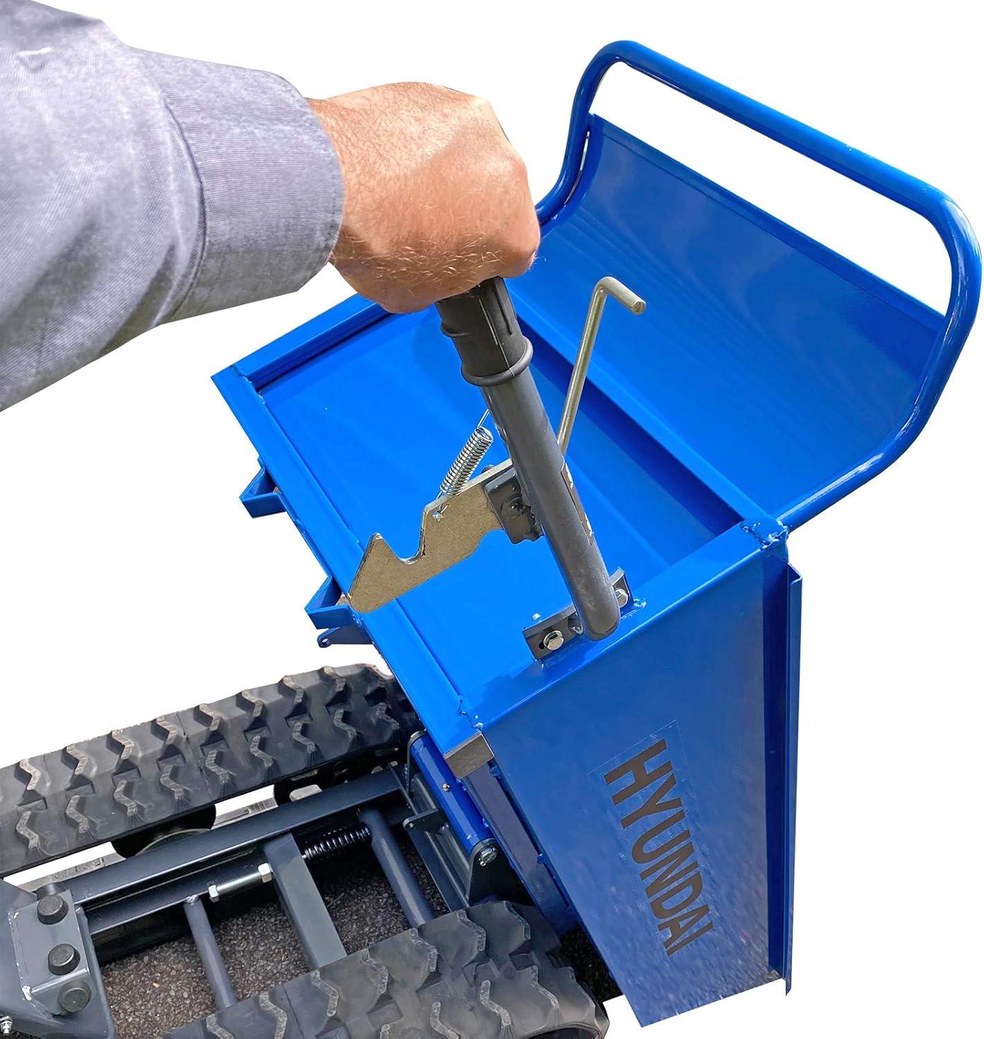 Hyundai 196cc Petrol 300kg Payload Tracked Mini Dumper / Power Barrow / Transporter | HYTD300