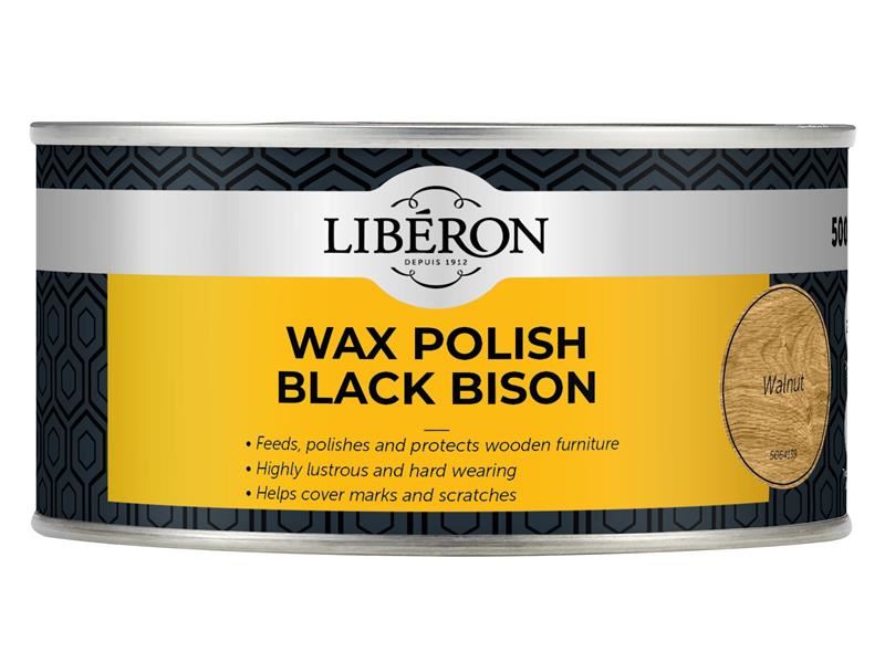 LIB Black Bison Wax Paste Walnut 500ml