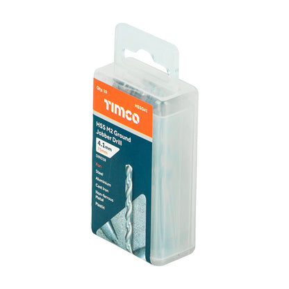 TIMCO HSS-G Jobber Drill Bit M2 4.1mm Pack 10