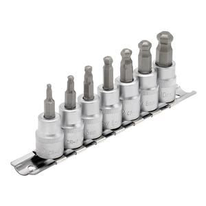 Draper 7PC BALL HEX SOCKET 3/8 48MM 16296 Hex. Socket Bit Set, 3/8" Sq. Dr. (7 Piece)