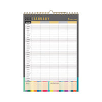 Collins Edge Wall Calendar A3 MTV 23